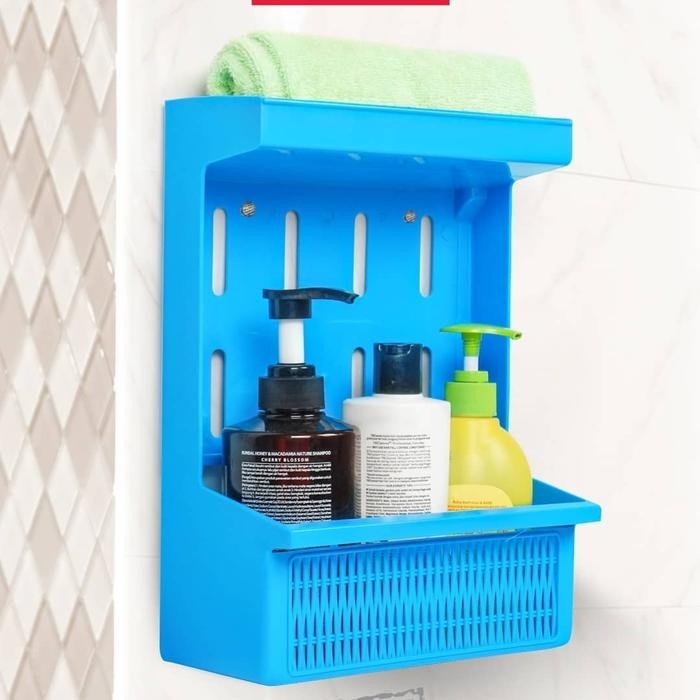 Rak shampoo plastik / caddy stand lion star