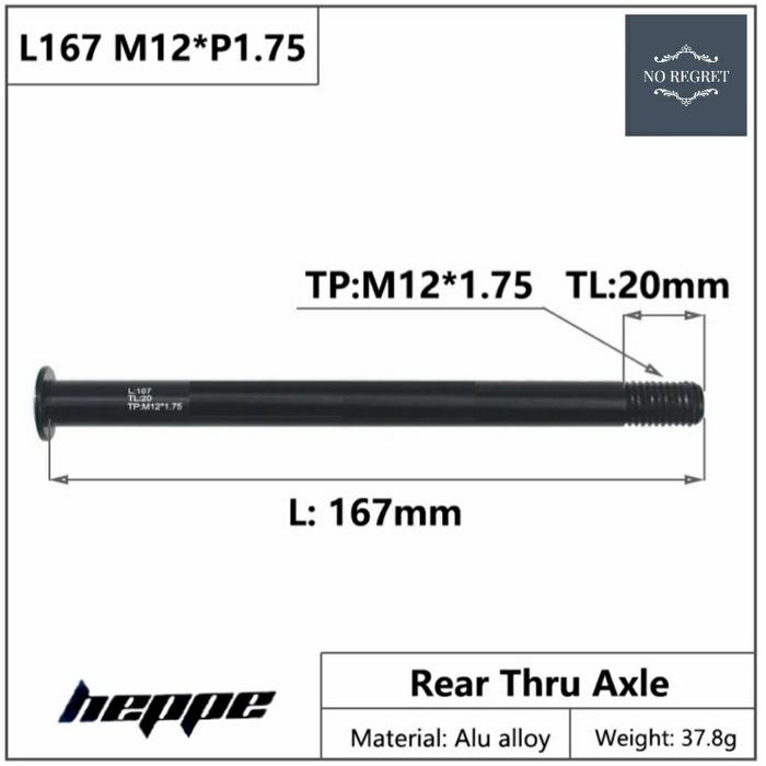 Heppe Thru Axle Shaft For Trek Road Bike #Gratisongkir