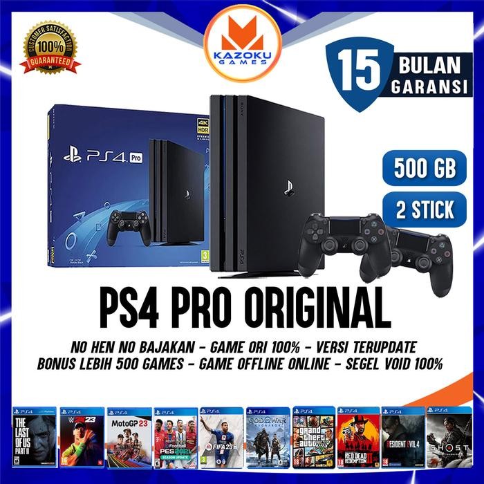 PS4 PRO/SLIM/FAT 500GB 1TB FULL GAME ONLINE GARANSI 15 BULAN