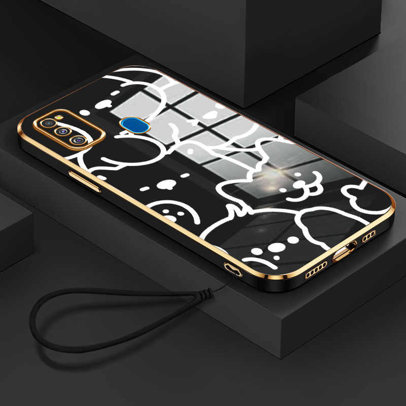 Casing Hp Untuk Samsung Galaxy A31 M31 Prime M30s M21 Case Casing pola Tali kucing anjing Kesing HP 