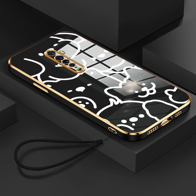Casing Hp Untuk OPPO Reno 2 Reno 2F Reno 2Z Reno Case Casing pola Tali kucing anjing Kesing HP Cesin