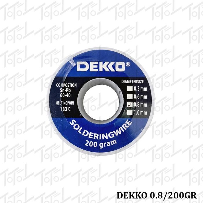 Dekko Timah 0.8 200Gram / Dekko 0.8/200Gr / Dekko Timah 0,8 Mm 200 Gr #Gratisongkir