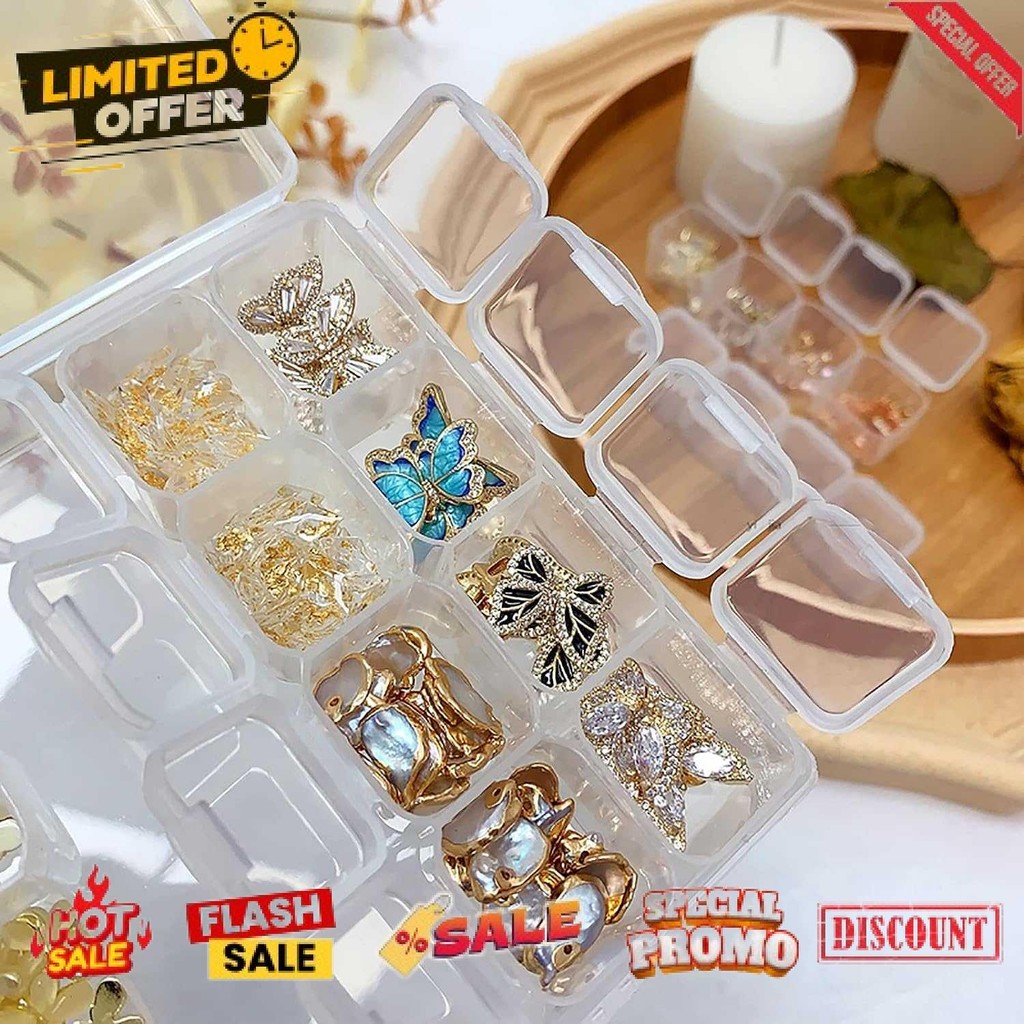 

Termurah Kotak Perhiasan Aksesoris Plastic Storage Jewelry Box 56 Grid - DR56 Diskon