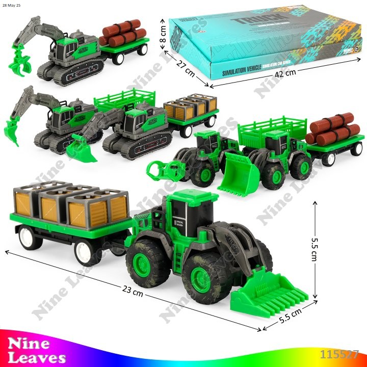 [Random] Mainan Anak Truk Pertanian Friction Truck Truk Angkut