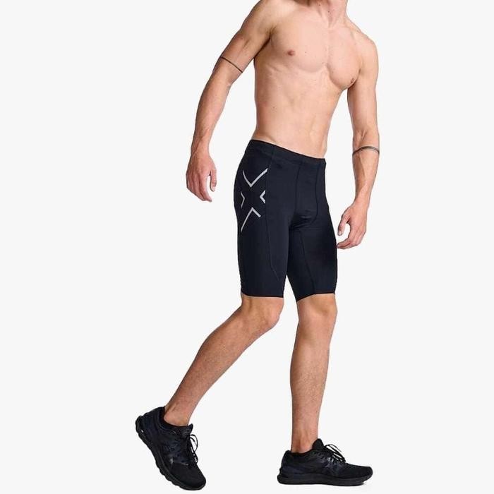 2Xu Men'S Aero Compression Short Legging Sport Pendek Pria Original