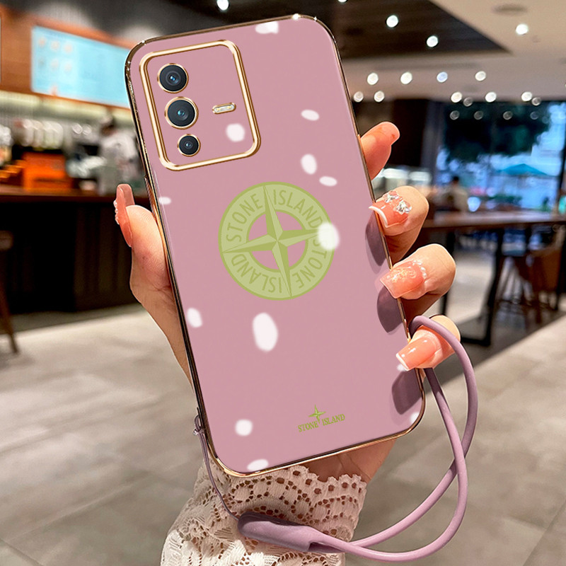 Casing Hp Untuk VIVO V23 5G V23i 5G V23E 5G V23E 4G Case STONEISLAND Kasing Softcase mewah Kesing ba