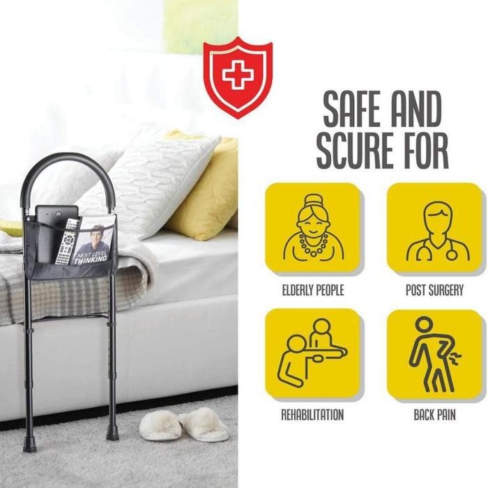 Bed Assist Rail Adjustable Pegangan Tempat Tidur Safety Bed Rail