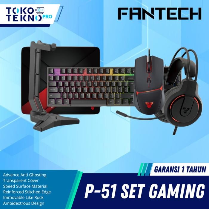 Fantech P51 5 in 1 Combo Gaming Gear Paket Lengkap untuk PC/Laptop