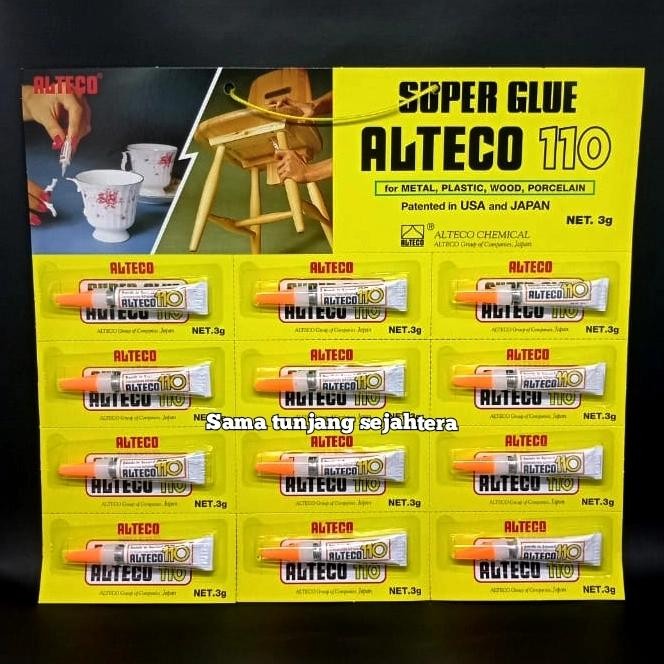

Stok Baru LEM SUPER GLUE ALTECO 110-12 (3 GRAM) 1 LUSIN