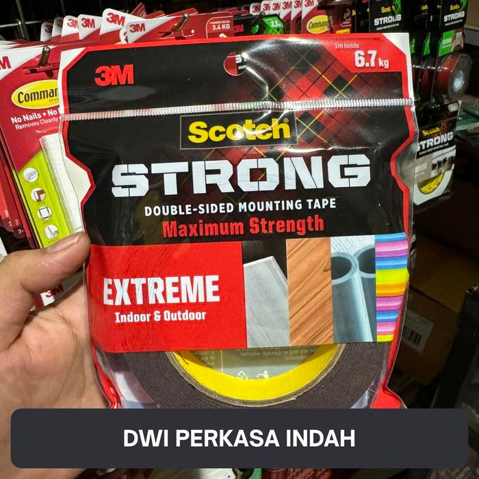 

Stok Baru Scotch Extreme 3M Double Tape 414-M19 Perekat Strong 6.7kg