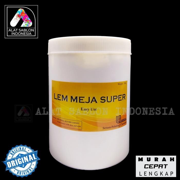 

Stok Baru LEM MEJA SUPER BAHAN SABLON 1KG