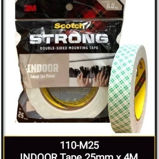 

Stok Baru Double sided mounting tape strong 25mm x 4m