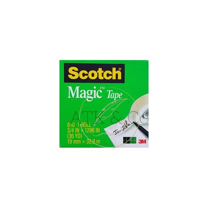 

Stok Baru Scotch Magic Tape 3M 810 Invisible 3/4 Inch - Solasi 19mm Bisa Ditulis