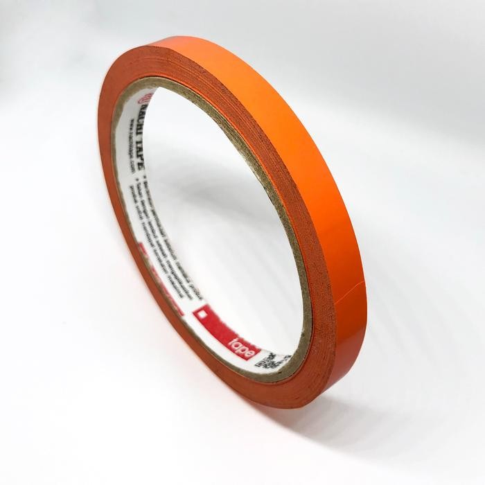 

Stok Baru (14 Pcs) Nachi Bakery Tape Hard PVC Tape 9mm X 50yard Orange
