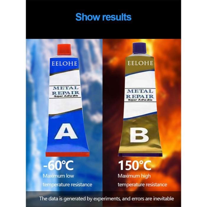 

Stok Baru 100g Lem Besi Super Kuat / Serbaguna Caster Glue A+B / Lem Tahan Panas Super Kuat / Lem