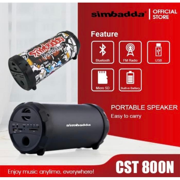 Speaker Portable Simbadda Cst 800 800N Cst800N Bluetooth Promo Murah