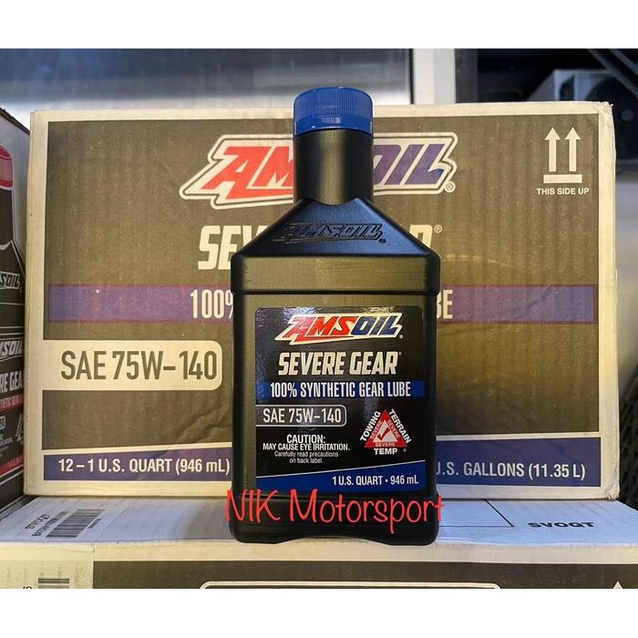 AMSOIL Severe Gear 100% Synthetic Gear Lube 75W90 / 75W140 - AMSOIL Oil LSD - 946ml