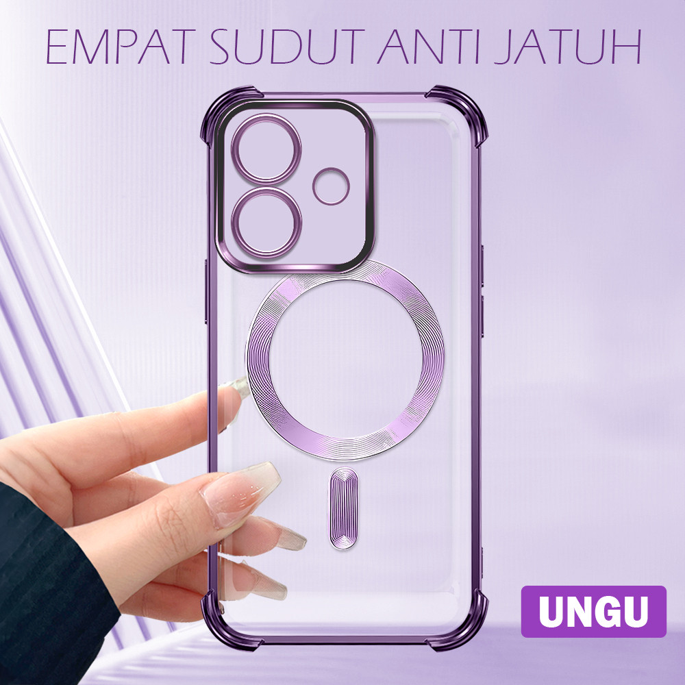 Casing Hp Untuk OPPO A3X A3 4G 5G Ponsel Anti Jatuh Empat Sudut Cassing Berkantong Udara Baru Kesing