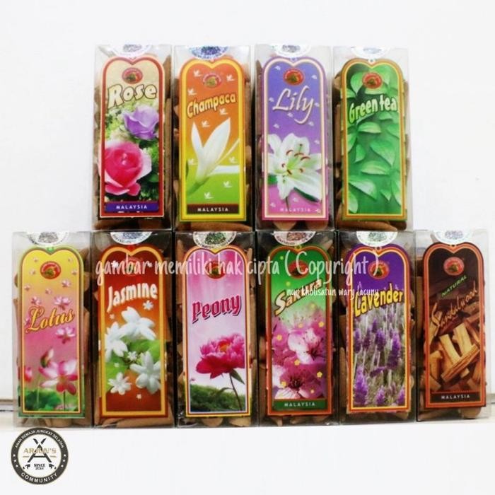 (Expert) Dupa Wangi Model Kerucut Tumpeng Isi 50pcs Jasmine Gaharu Levender Dll - JASMINE, ISI 25