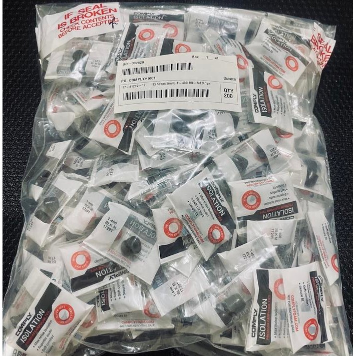 Terlaris Original Comply T400 Platinum Foam Tips Isolation Superior Audio Ongkir Termurah