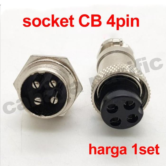 Terlaris Jeck Jek Jack Jak Cb 4P Konektor Cb 4Pin Soket Jack Connector 4P Pin Ongkir Termurah