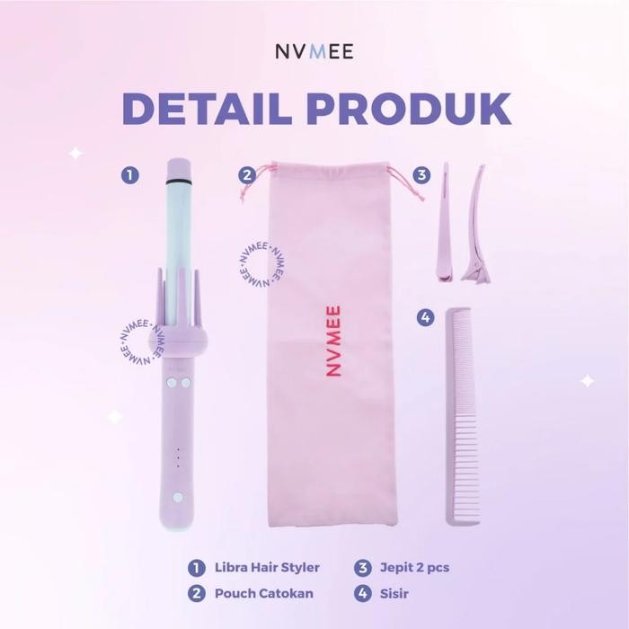 Nvmee - Catokan Keriting Otomatis Libra Hair Styler 2.0 / Catokan Curly Terlaris