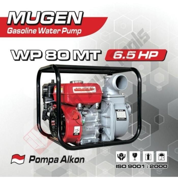 MUGEN WP80MT Water Pump 3" 6.5 HP Mesin Pompa Alkon Air Sawah Irigasi