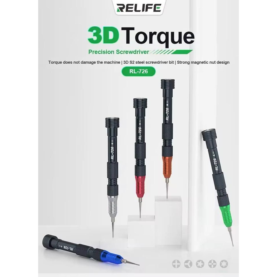 E-Katalog- Obeng Baja Torsi Satuan Torque S2 3D Design - Relife Rl-726 0.6 0.8 1.5 2.5 Grab/Gosend