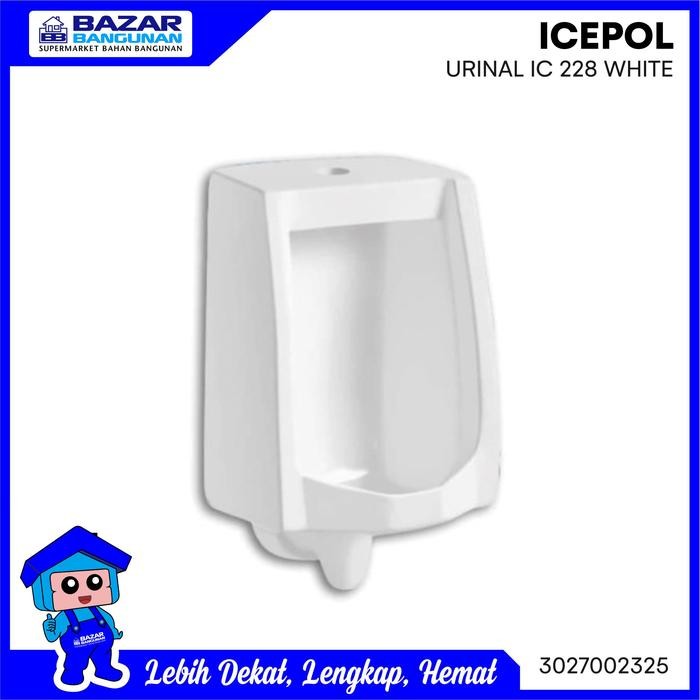 Icepol - Urinal / Urinoir Closet Kloset Toilet Berdiri Ic 228 White