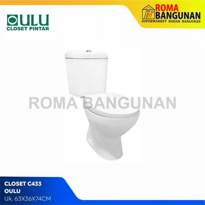 KLOSET DUDUK OULU C433 / CLOSET DUDUK OULU C433 WHITE TWO PIECE