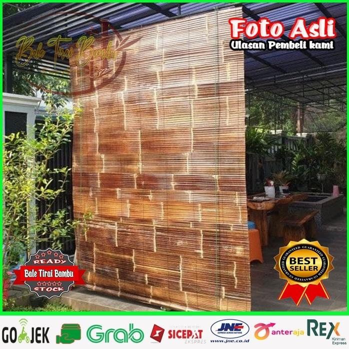 (Murah) Tirai kerai bambu 1.5x3 M Kerai/kere/keray/krey