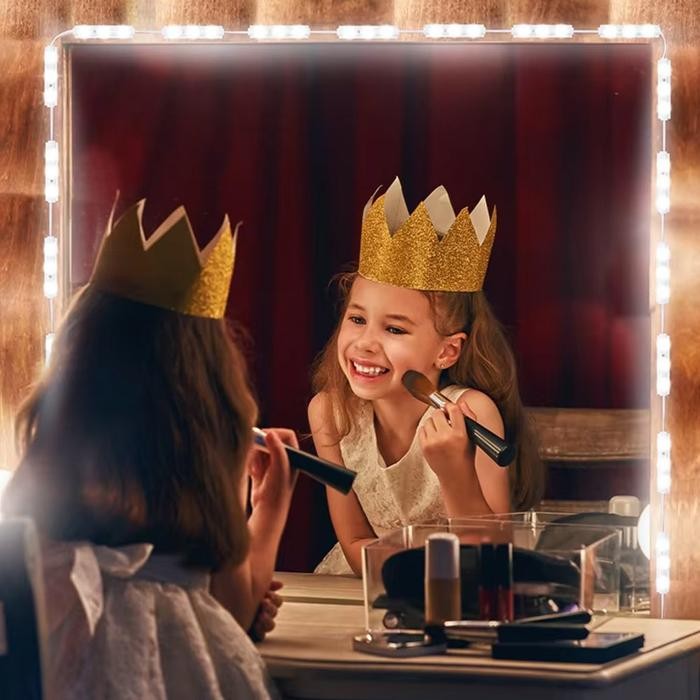 Tg99 Lampu Kaca Rias / Lampu Hiasan Natal / Lampu Led Makeup Mirror Light Dengan 10 Module Led