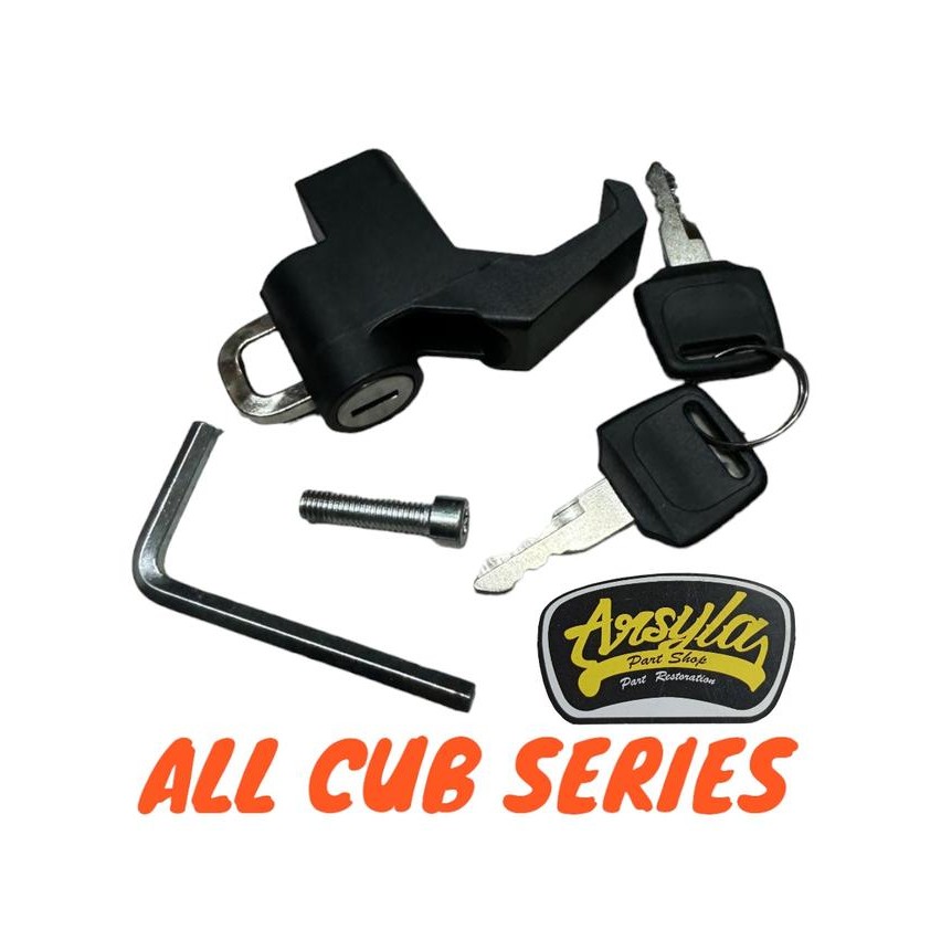 pengunci helmet helm holder gantungan barang sayap Honda c70 c90 c700 c800 astrea star prima grand