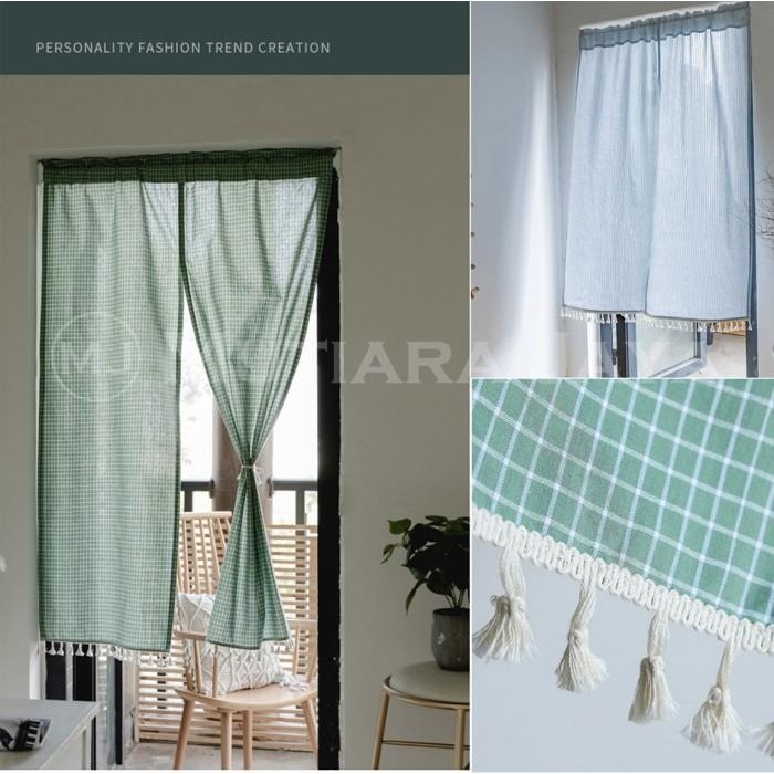 PLATO Tirai Pintu Sekat Pembatas Ruangan Gorden Hordeng Kamar Dapur