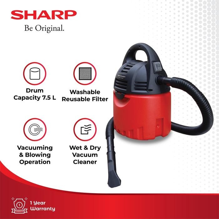 SHARP VACUUM CLEANER EC-CW60 RED 600 WATT