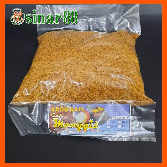 

BARANG TERLARIS Abon Sapi Cap Manggis 1kg