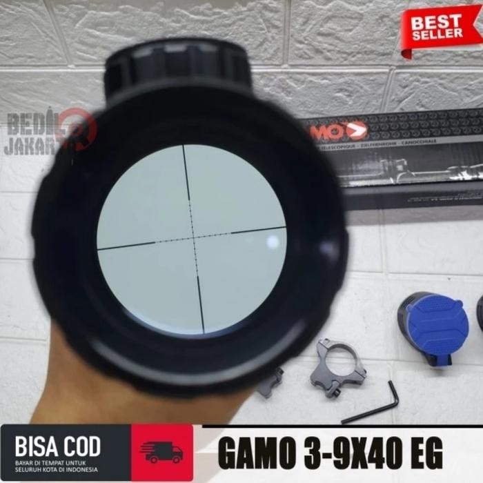 Underarmourshoop - Telescope Gamo 3-9X40 Eg Paket Lengkap Lensa Jernih