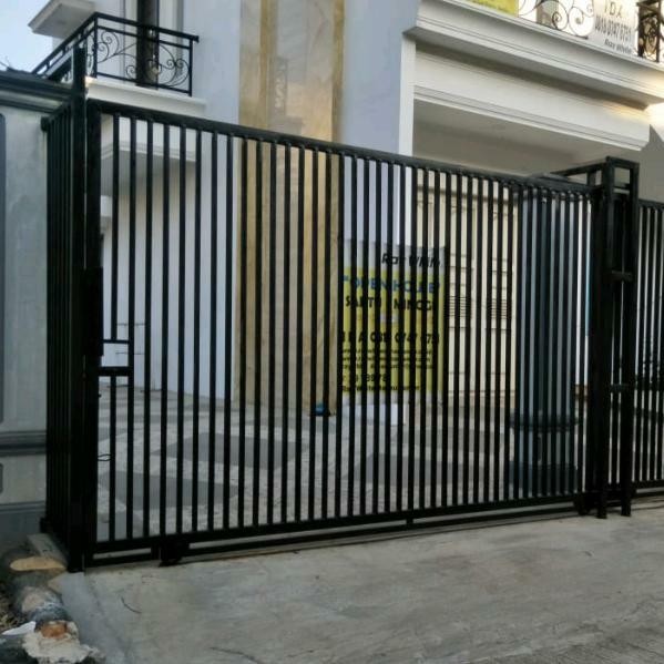 pagar rumah minimalis / pagar dorong minimalis Besi