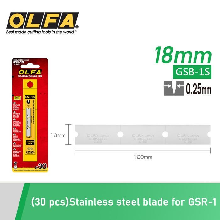 

Olfa Refill Cutter Gsb-1S (30Pcs/Pack) Spare Blades For Gsr-1/3B