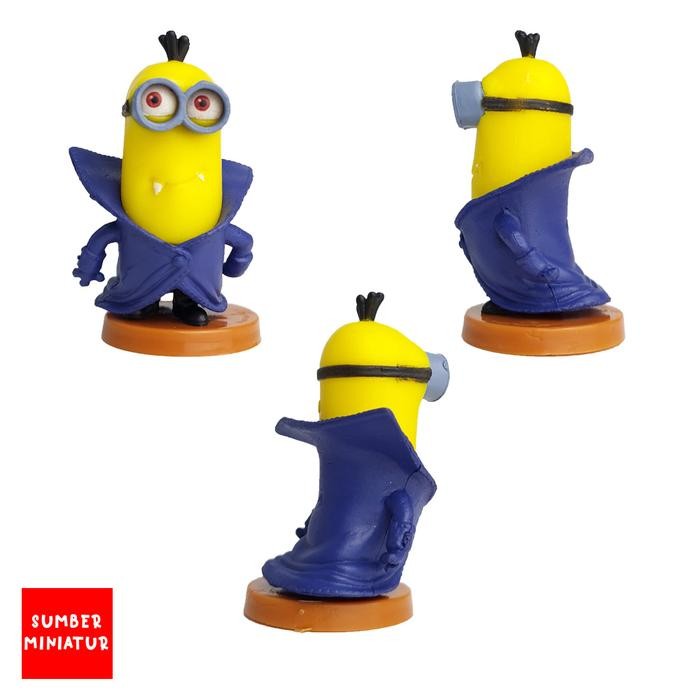 Set Figure Koleksi Minion / Topper Hiasan Kue Ultah Minion 10 pcs Plastik