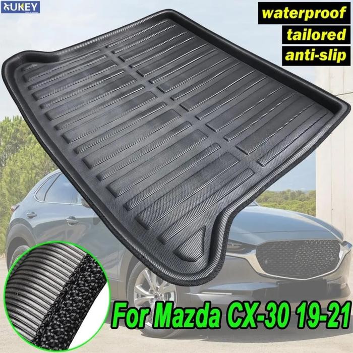 Xukey Tailored Rear Trunk Cargo Mat Floor Tray For Mazda CX-30 CX30