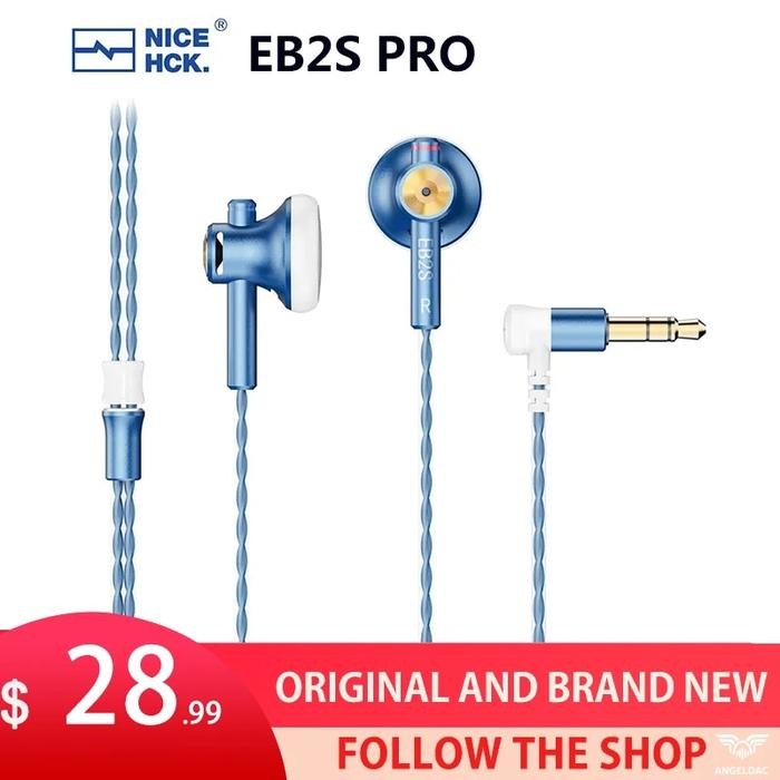 NiceHCK EB2S PRO Microphone In-Ear Earphone 15.4mm LCP Diaphragm