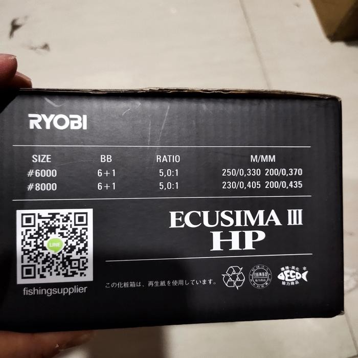 Terlaris Reel Ryobi Ecusima Iii Hp Pilihan 6000 Atau 8000 Power Handel
