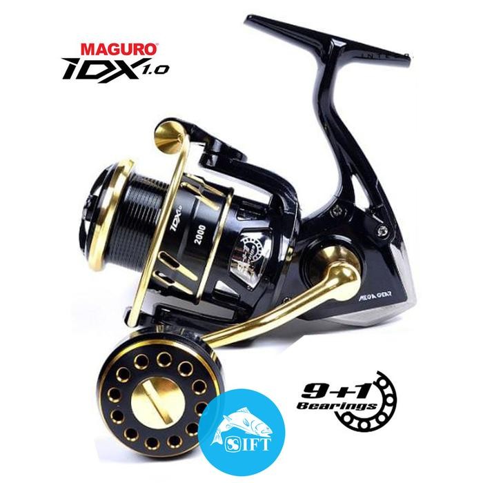 Populer Reel Maguro Idx 1.0 2000 2500 3000Cb Power Handle Spinning 9+1 B