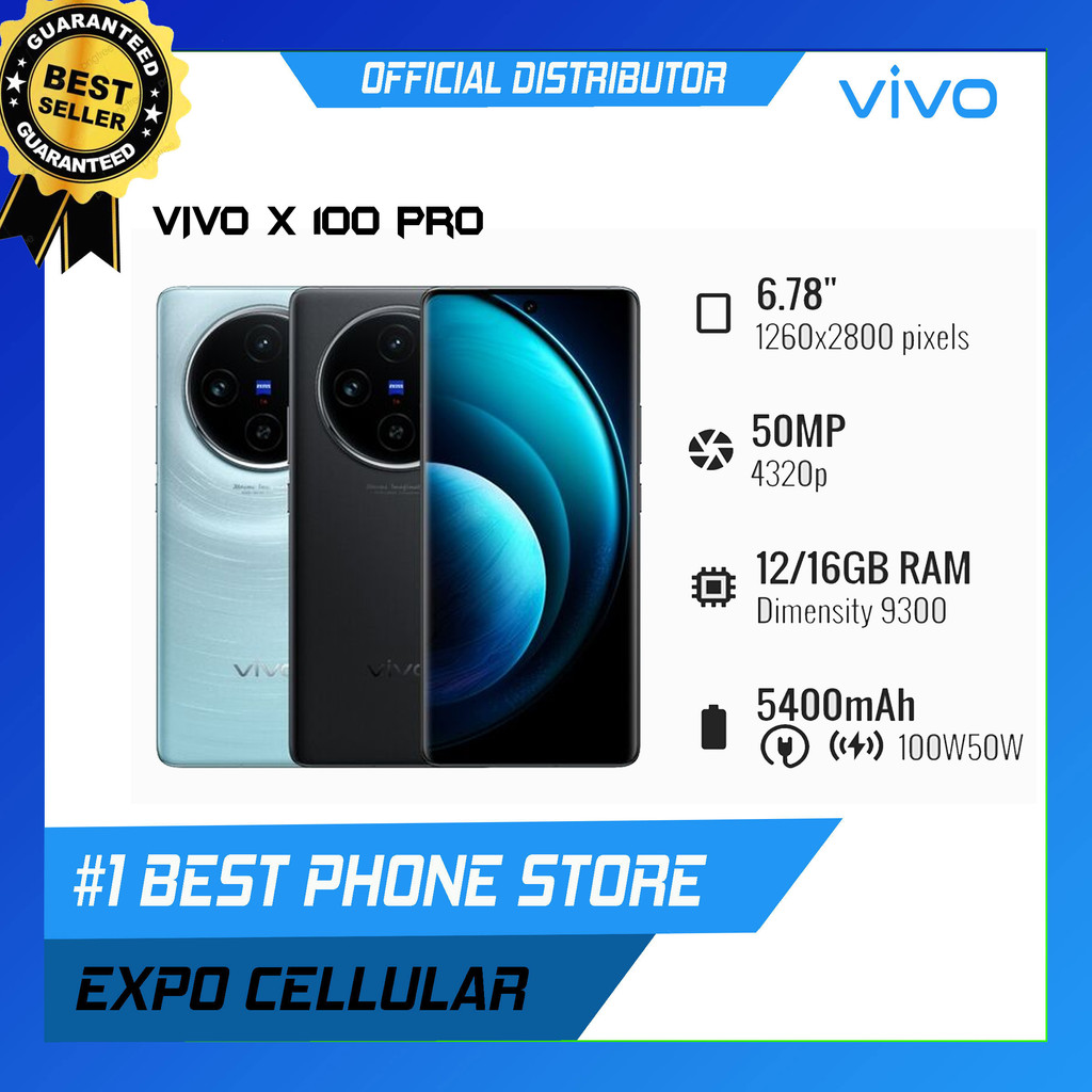 VIVO X100 PRO 5G - 16/512GB RAM - DIMENSITY 9300 - REPACK