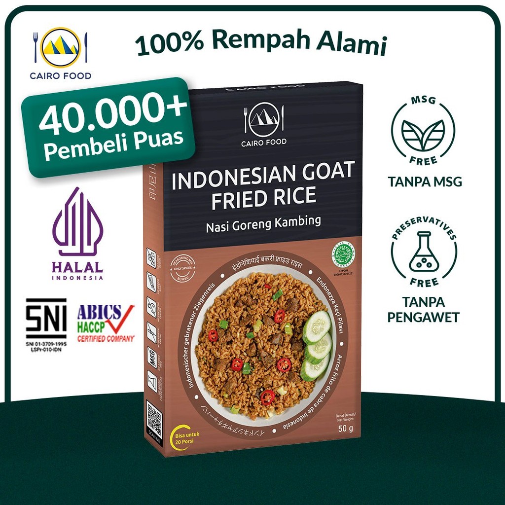 

Bumbu Nasi Goreng Kambing Spice Mix Sehat - Cairo Food