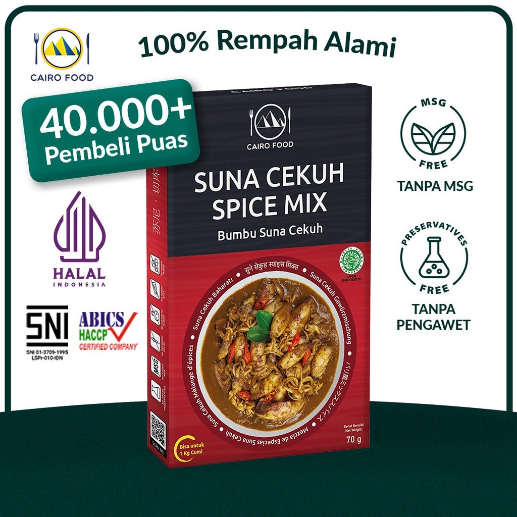 

Bumbu Suna Cekuh Spice Mix Sehat - Cairo Food