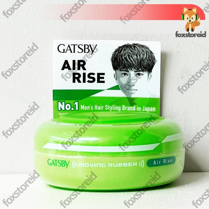 GATSBY Moving Rubber Air Rise Hijau Wax 80gr Impor
