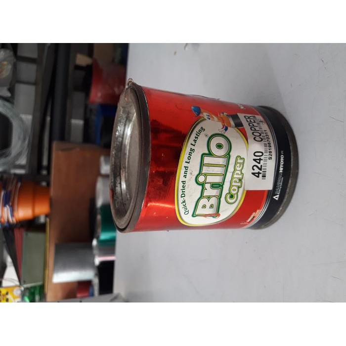 Cat besi kayu warna tembaga. copper paint