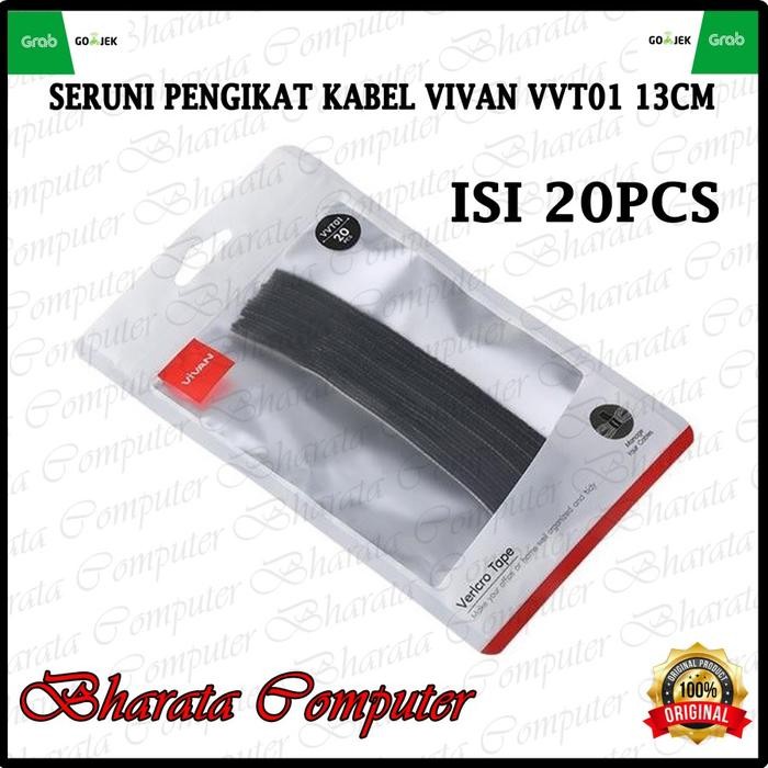 

TERBARU! SERUNI PENGIKAT KABEL VIVAN VVT01 13CM 1 PLASTIK ISI 20 PCS Original